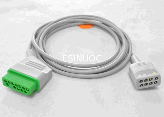 COMPATIBLE NIHON KOHDEN 12PIN TRUNK CABLE,3/5/6-LD,AHA/IEC,2.5M